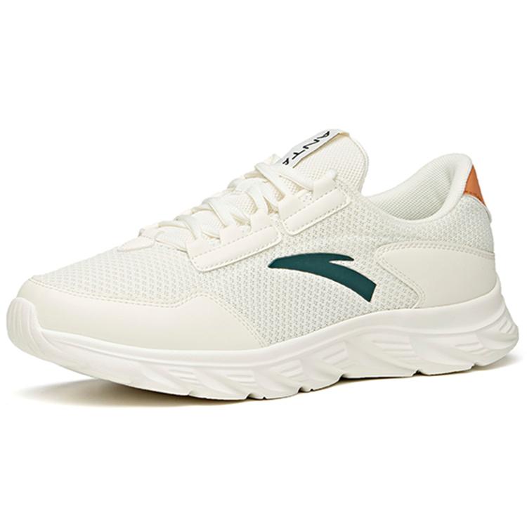 Anta Running Collection Comfortable Cushioning, Wear Resistant Low top Running Shoes Men's Ivory White 912115584-5