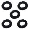 Youxuan Polyester Hair Ties and for Women Scrunchies, 10-Pack - (Black)