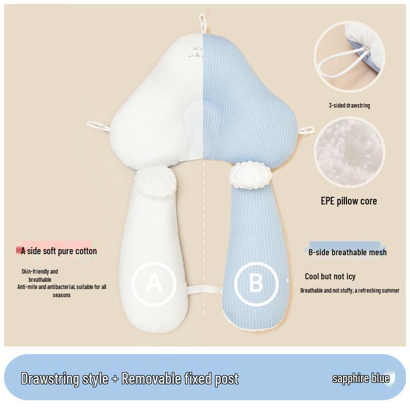 Almohada Antiespasmos para Recién Nacido Confort y Moldeado: Seguridad para el Sueño del Niño Pequeño para Todas las Estaciones