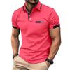Stylish short-sleeve polo shirt, slim fit, ideal for casual daily wear.