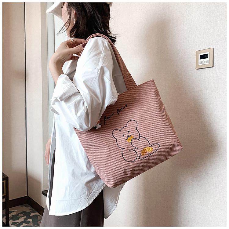 Stylish Nylon Canvas Shoulder Bag For Women With Unique Animal Pattern Design