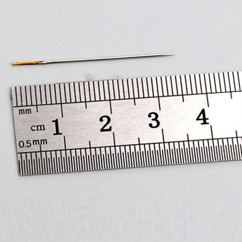 

Мода 30 шт кожа швейные иглы большое ушко ручная вышивка стежка ткань крестик вязание инструмент с иглой цилиндр