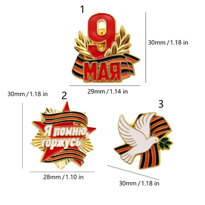 Patriotic Russian Militaries Pin For Collectors National Flag Badge Accessories For Historical Event And Daily Wear