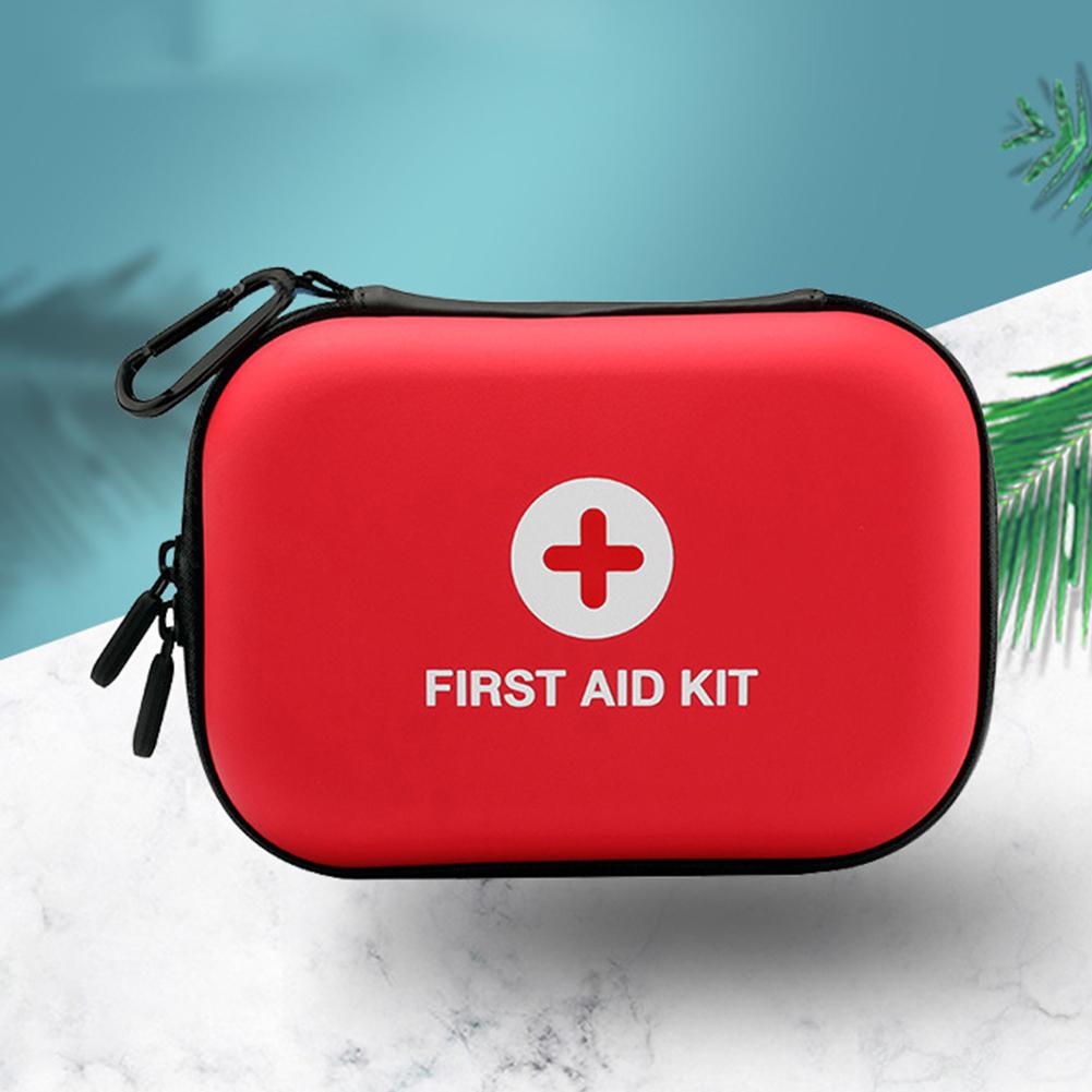 First Aid Kit Bag Empty First Aid Storage Box First Aid Hard Case Empty Small First Aid Bag for Household Outdoor Travel Camping