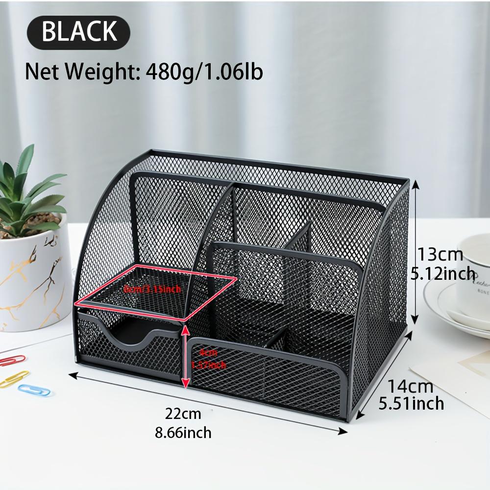 1 st Multicells Metall Kreativ Pennhållare Pennhållare Partihandel Multifunktionell Kontorsmaterial Förvaringslåda Skrivbordsförvaringslåda