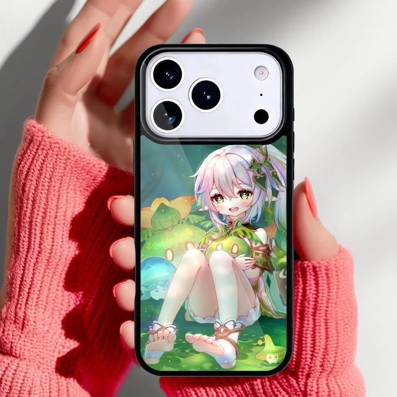 Cute Nahida Phone Case for iPhone 17 16 15 14 13 Pro Max Back Cover for 12 11 Pro Coque
