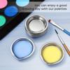 6pcs Stainless Steel Color Palette Trays for Mixing Paint, Watercolor Coloring Tools, Color Palettes