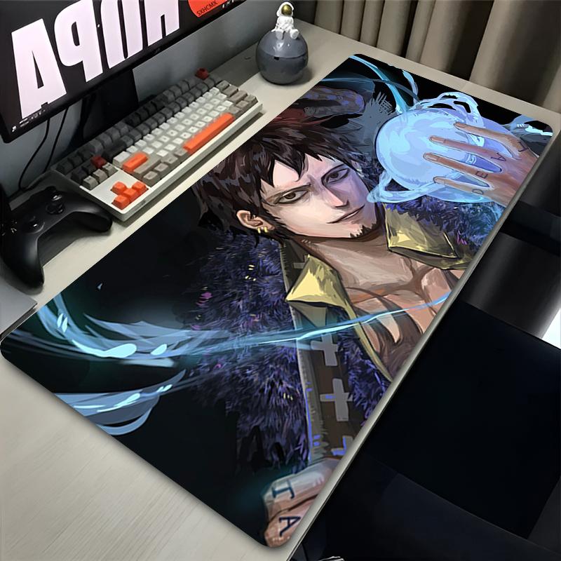 Mouse Pad Trafalgar Law Black Gamer Rubber Table Desk Mat Computer Keyboard Pad Xl Gaming Accessories Carpet One Piece Mousepad