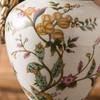 Vază de podea trofeu europeană vintage cu două mânere – Decor ceramic retro