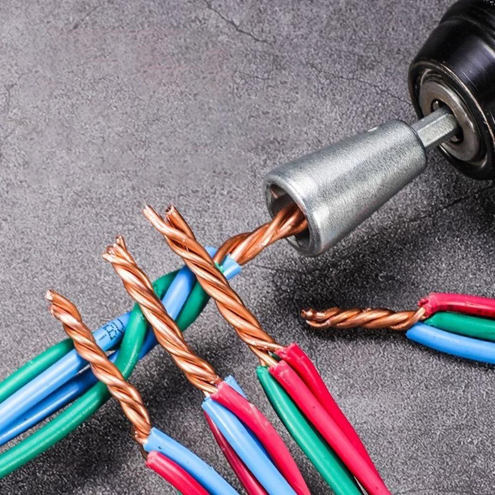 Automatic Wire Equalizer Electricians Hexagon Wires Wrapper Threading Tool Accessories Electric Drill Special Wire Equalizer