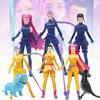 5Pcs K-pop Demon Hunterœ Figure Doll Desktop Ornaments Cute Cartoon Zoey Rumi Mira Derpy Tiger Figurine Collection Gift for Fans