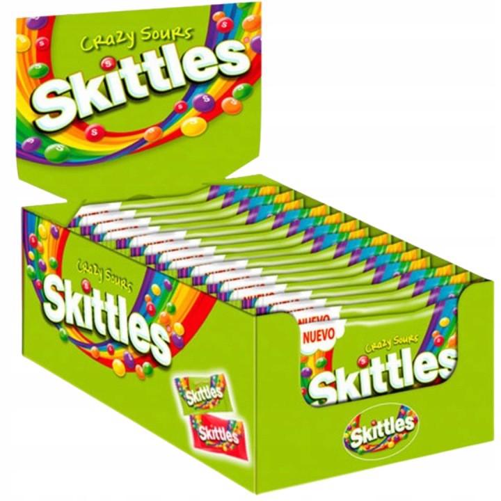Skittles Crazy Sours Caramelle gommose 38 g