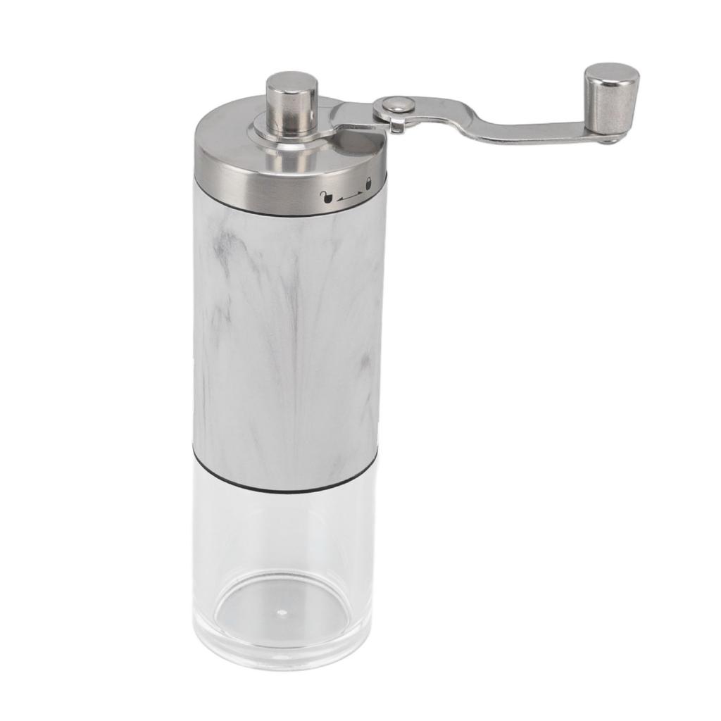Portable Hand Coffee Bean Grinder Mini Burr Grinder with Adjustable Settings for Drip Coffee Rock Grain Style
