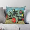Eicher Diesel Tractor Square Pillowcase Polyester Linen Velvet Creative Zip Decor Home Cushion Cover