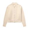 In-stock Gray Zip-up Sweater for Women, 2024 Autumn/winter Casual Elegant Commuter Long-sleeve Knit Cardigan