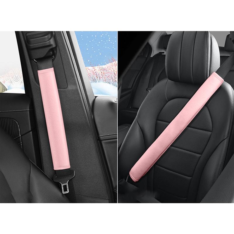 2Pcs Bus Truck Car Lengthen 60cm Plush Car Safety Belt Shoulder Pad Covers Decoration Auto Styling Interior Accessories