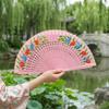 Traditional Hand-painted Fan Classic Handheld Fan Hand Crafted Chinese Style Fan  Wedding