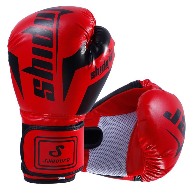 Professionelle Boxhandschuhe Erwachsene Kinder Training Sandsack Muay Thai Kampfsport Sparring PU-Leder