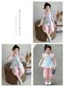 Girl's Summer Cute Rabbit Lace Set 2026 New Style Baby Girl's Elegant Doll Neck Small Flying Sleeve Two Piece Set