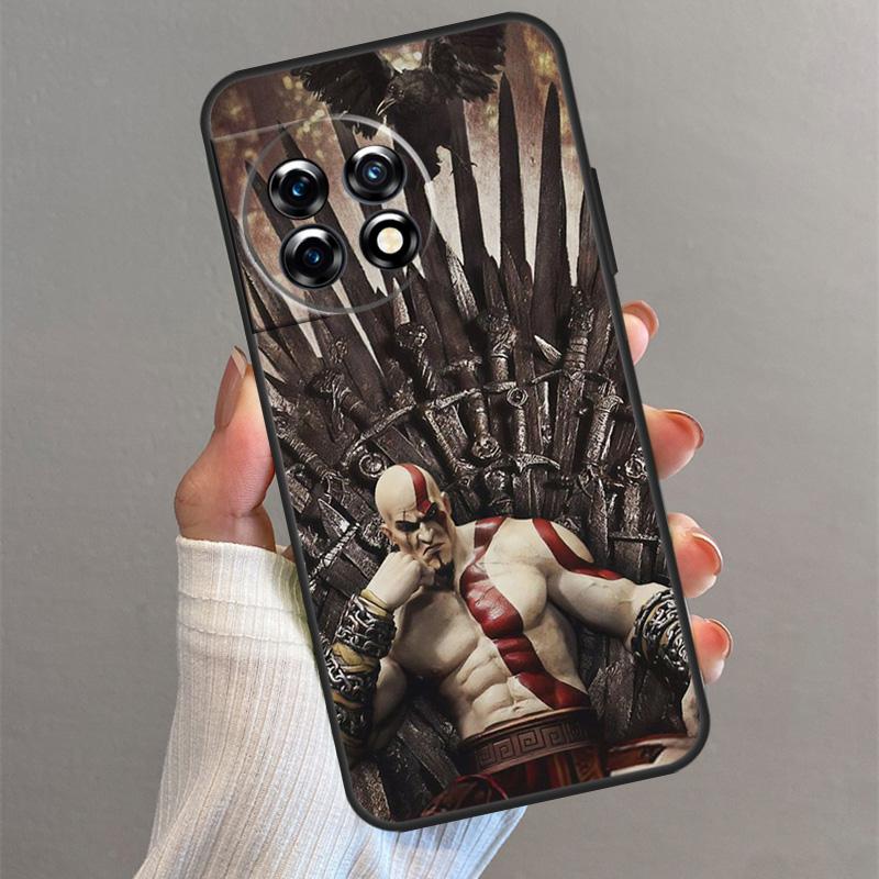 God Of War Case For OnePlus 13 13R 13T 12 12R 11 10 Pro 10T 8T Nord 5 CE 4 2 3 Lite N20 N30 Back Cover