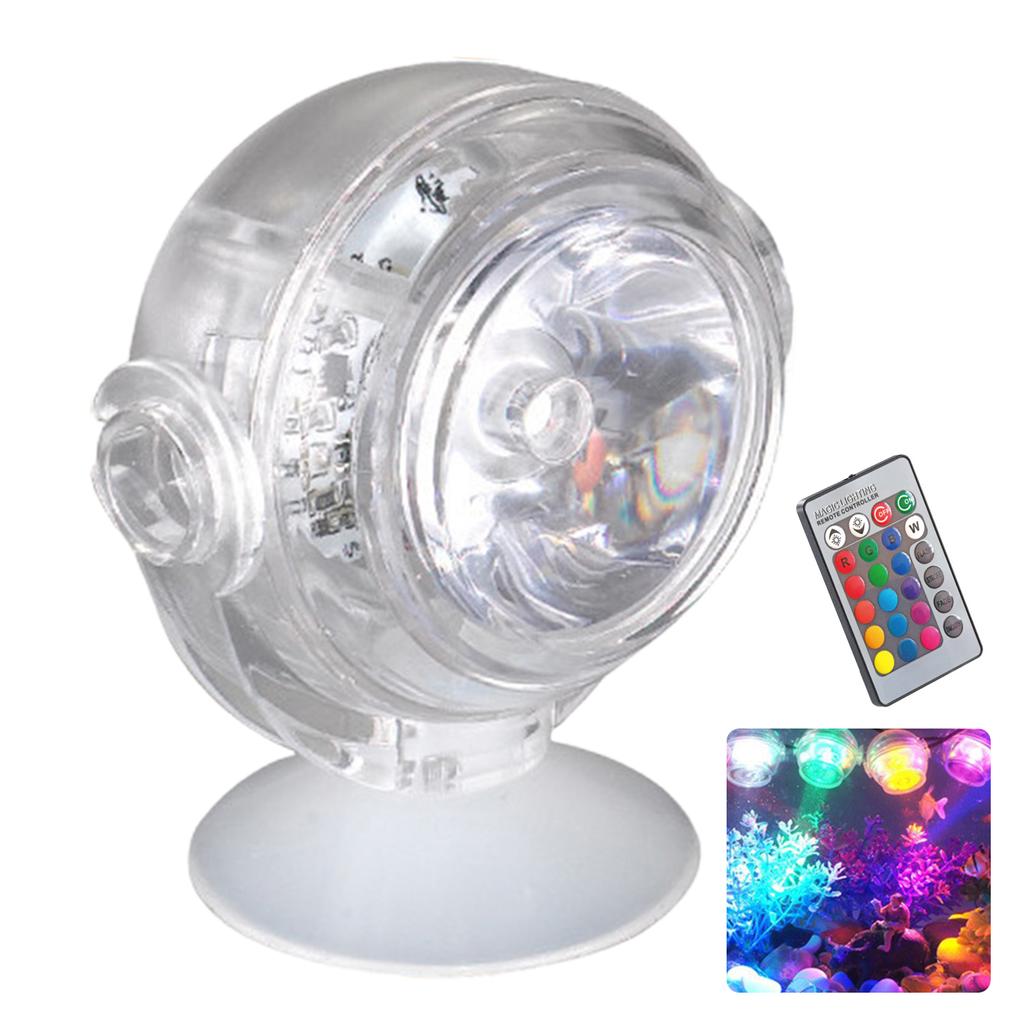 Aquarium Spotlight USB Colorful Gradient Diving Light LED Lamp Fish Tank Decorative Lamp For Romantic Fish Tank Battery Operated
