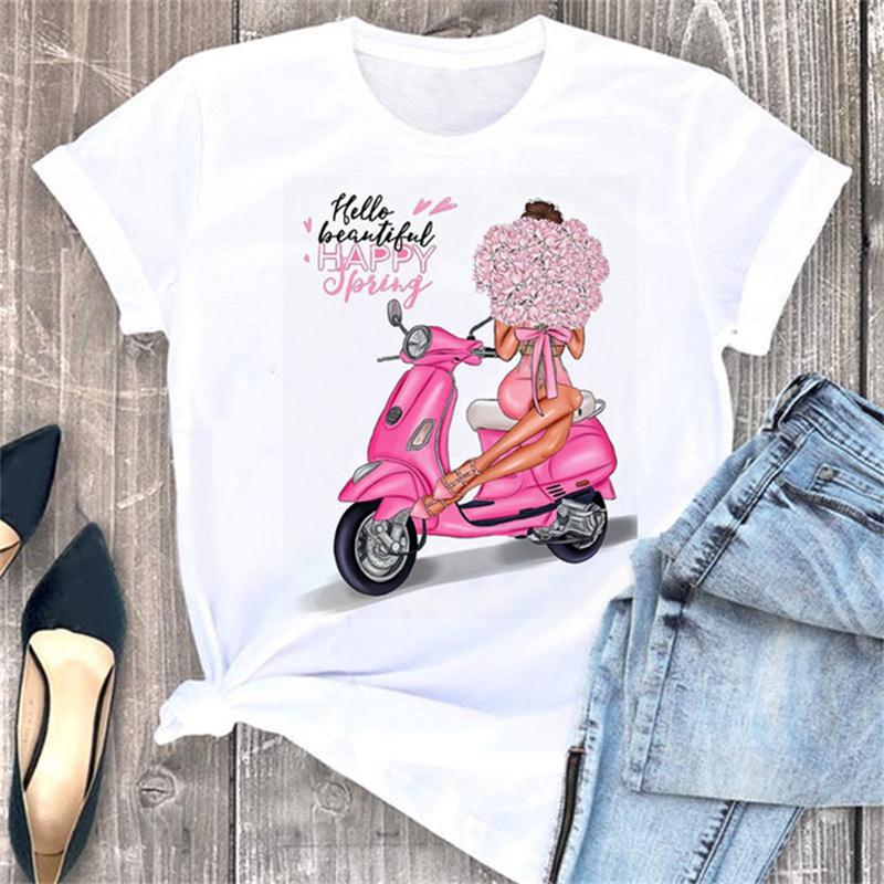 3d Printing Pattern Printing Women's Short-sleeved T-shirt Tops Casual Fashion Style Clothing