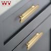 WV Black Kitchen Cabinet Storage Handles Gold Door Dressers Wardrobe Cabinet Drawer Knobs Closet Furniture Handle Hardware