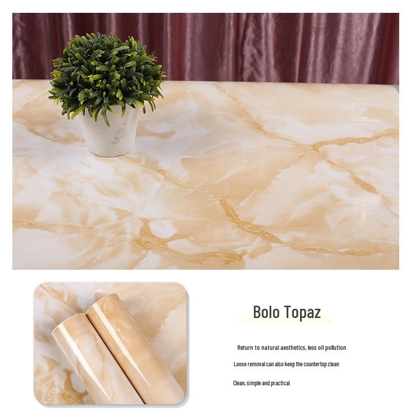 3D Marble Wall Sticker: Self-Adhesive, Oil-Proof, Thickened Decor for Bathroom, Kitchen, Wardrobe