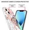 Flower splicing marble is suitable for Apple iPhone16 mobile phone case 15Pro all-inclusive anti-drop 14plus.