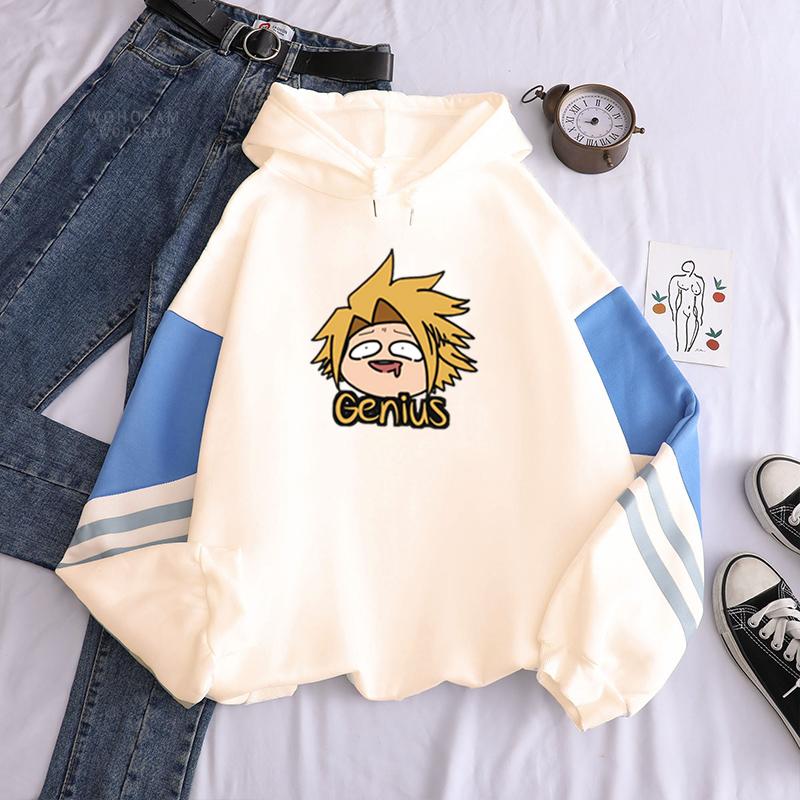 Anime My Hero Academia Denki Kaminari Kawaii Cartoon Women Hoodies Harajuku Boku No Hero Academia Men Long Sleeve Sweatshirts