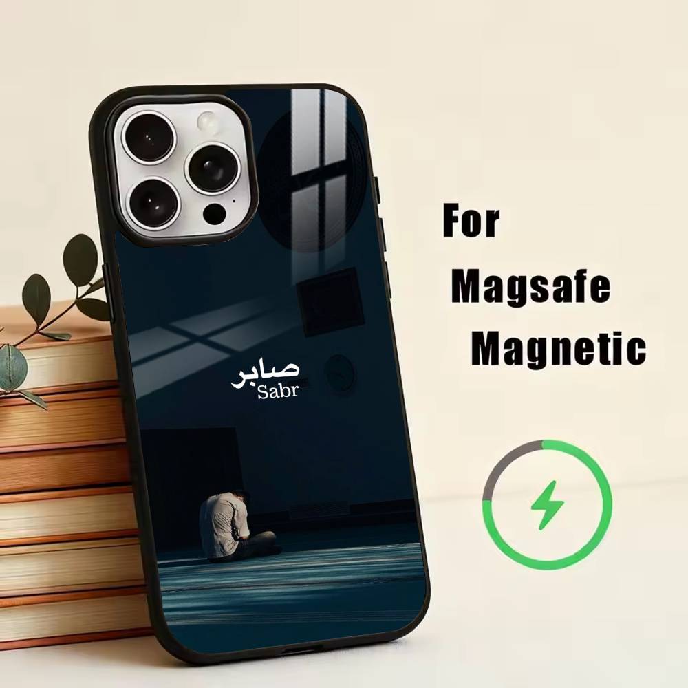 SABR PATIENCE  Phone Case For iPhone17,16,15,14,13,12,11 Plus,Pro Magnetic For Magsafe Wireless Charging