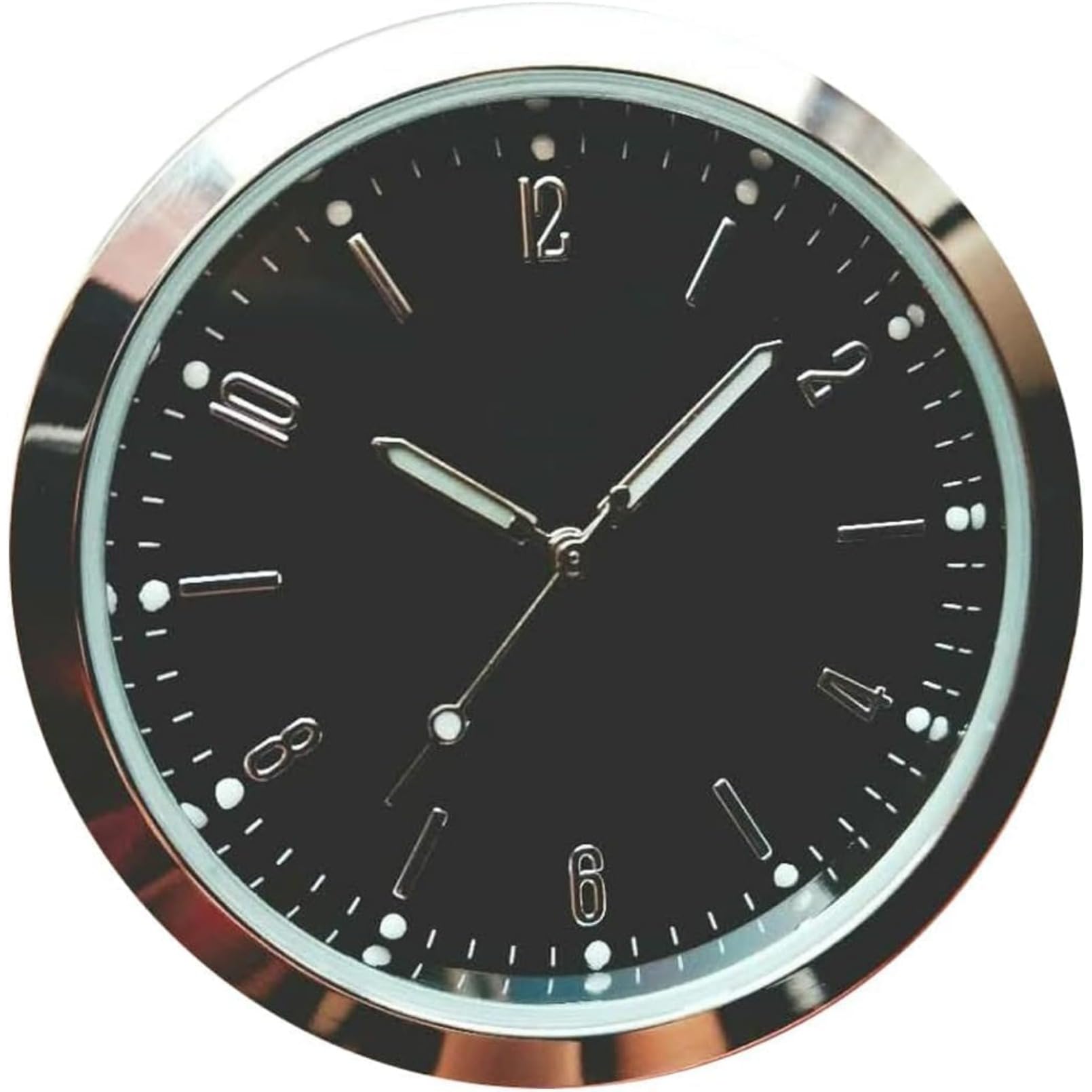 

Joxoilso Multifunctional Fluorescent Car Dashboard Clock Car Mini Auto Clock Car Clock Refit Interior серебряный