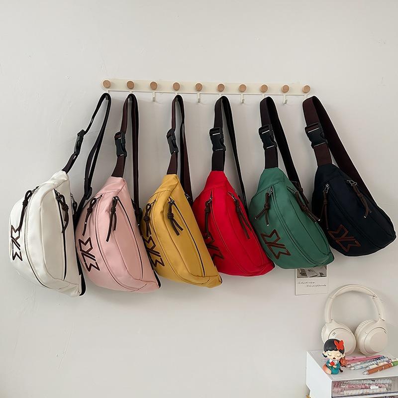 Women's Breast Bag Versatile Fashion Couple Mobile Phone Fanny Pack Men's Cool Large Capacity Sports and Leisure Messenger Bag