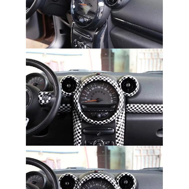 Car Dashboard Decoration Stickers For MINI Cooper S JCW R60 R61 Countryman Accessories Car Air Conditioning Outlet Ring Cover