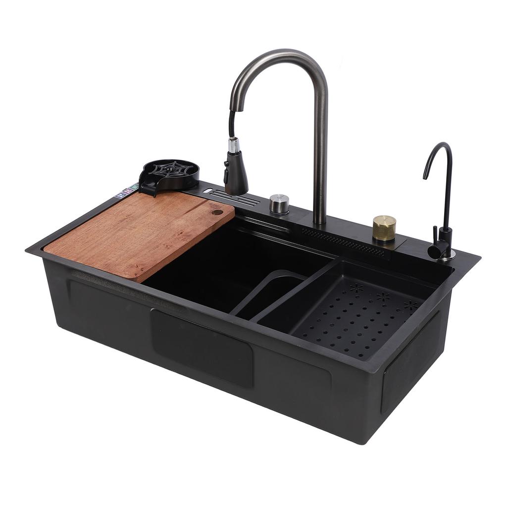 Drop In Kitchen Sink Multifunction Single Bowl Stainless Steel Kitchen Sink Workstation with 360 Deg