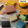 Bearneko Mini-Brieftasche, Dünnes Echtes Leder, Für Damen und Herren, Klein, Kompakt, Ultraleicht, mit Münzfach, Unisex (Schwarz)