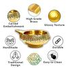 Lamina Brass Diya for Puja (Small 5.8 cm, Golden Color) – Set of 2