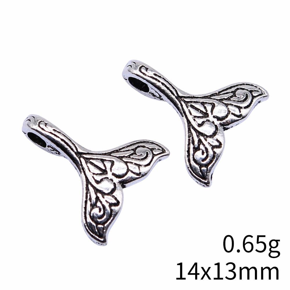 

Подвеска на выпускной телефон дельфин китовый хвост подвески кулон женские сумки кулон A13-20pcs-14x13mm