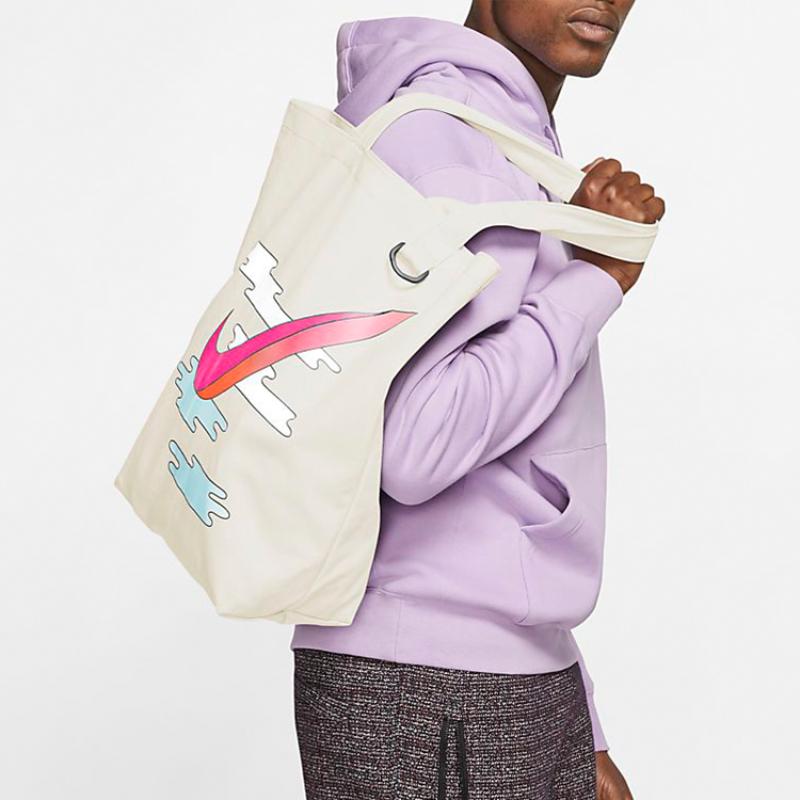 Nike Heritage Cotton Tote Bag Shopping Bag Shoulder Bags Unisex Beige Casual BA6027-125
