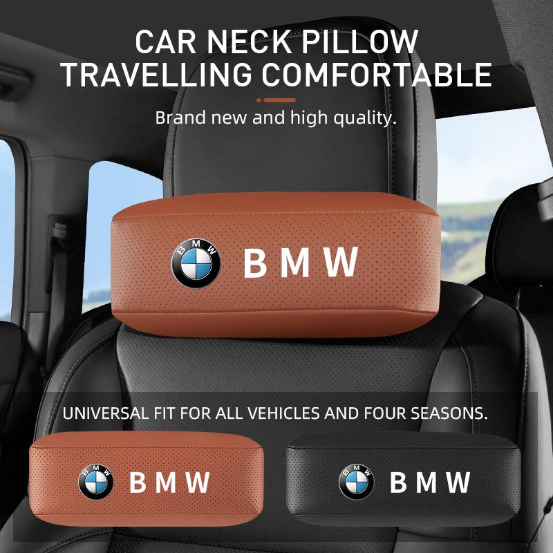 UCFF4 SD5863 Car Interior Breathable Leather Car Headrest Seat Neck Support Pillow For BMW M E90 E91 E92 E46 E60 E90 X1 X3 X5 E70