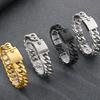 Bracciale Classico da Uomo Larghezza 18MM Opaco Spazzolato Acciaio Inossidabile 316L Catena Maglia Cuban Curb Bracciali Uomo Accessorio Gioiello Maschile