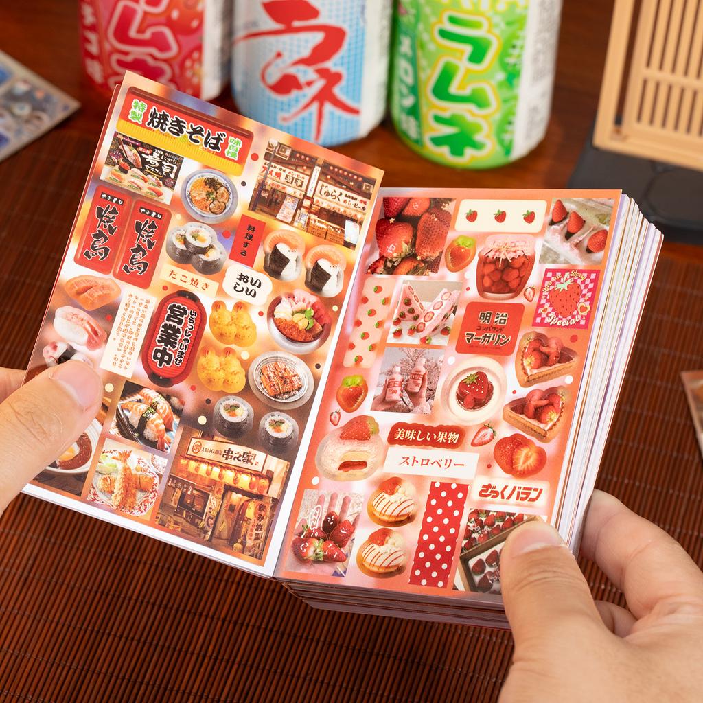 20/40 sheets Cute Die-cut Stickers Book DIY Scrapbook Phone Case Handmade Decoration Collage Sticker Aesthetic Stationery