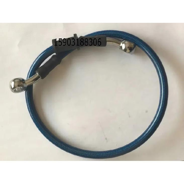 Universal 120CM Motorcycle Brake Oil Hose Line Stainless Steel Pipe Banjo Fittings 28 Degree Durable Motorcycle Maintenance Part