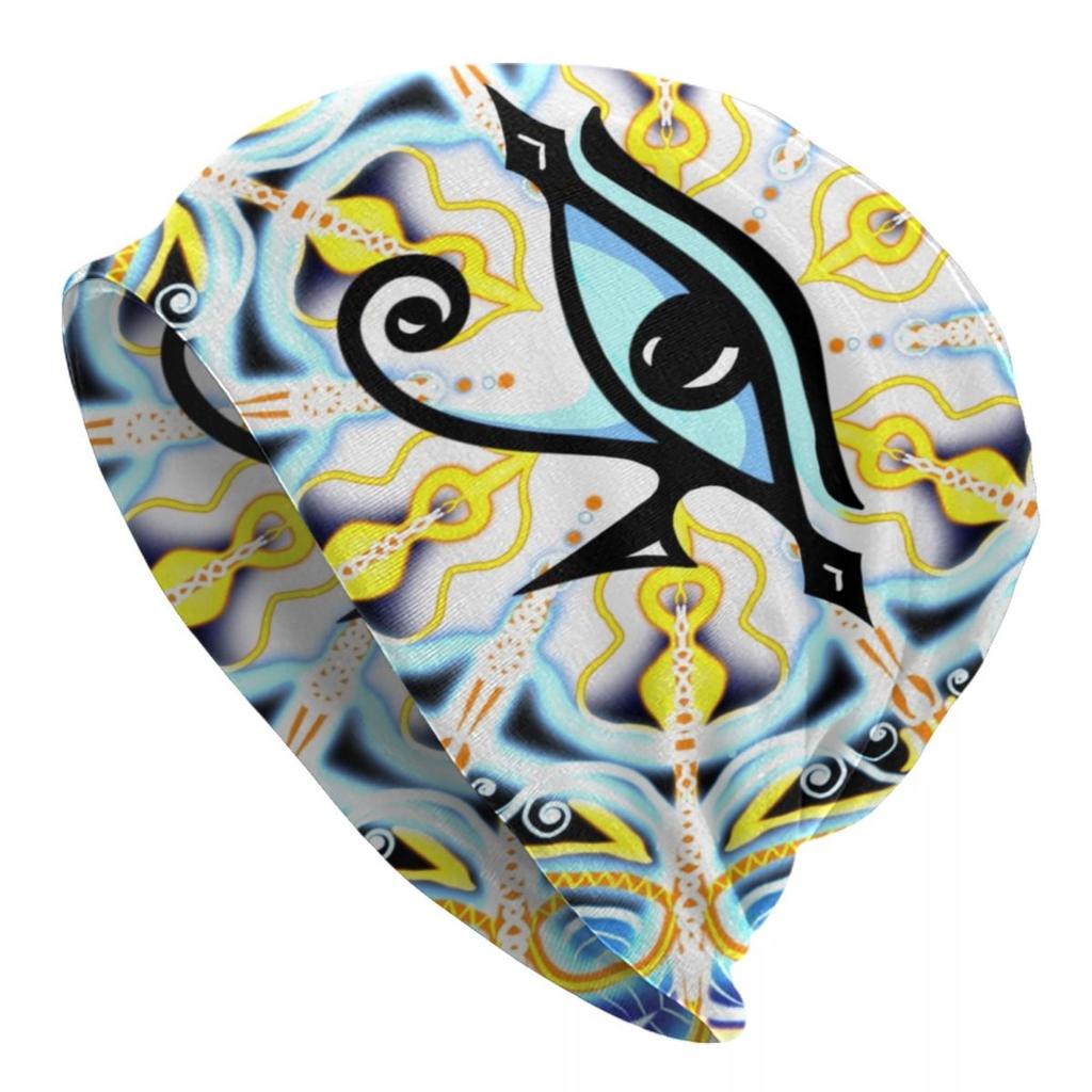 Mediterranean Evil Eye Skullies Beanies Caps Hip Hop Winter Warm Knitted Hat Adult Unisex Turkish Amulet Culture Bonnet Hats