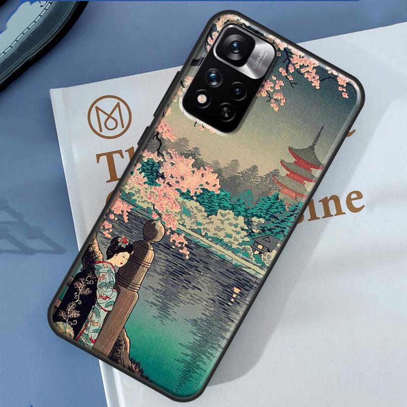 Japanese Wave Art Case For Xiaomi Redmi Note 14 13 11 9 10 12 Pro 9S 10S 11S 12S Redmi 10C 12C 13C 14C Cover