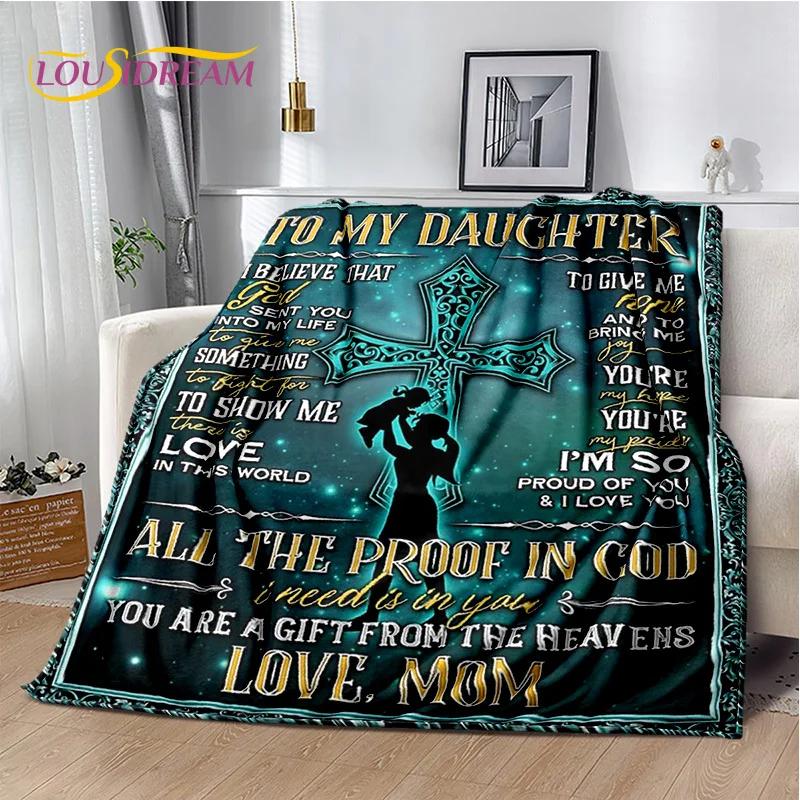 29 Style New Gift To My Son Daughter Grandedaughter Letter  Blanket,Soft Throw Blanket for Home Bedroom Bed Sofa Picnic Cover