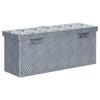 Boîte en aluminium - vidaXL - 48,5 x 14 x 20 cm - Argenté - Résistante à la rouille - Design compact