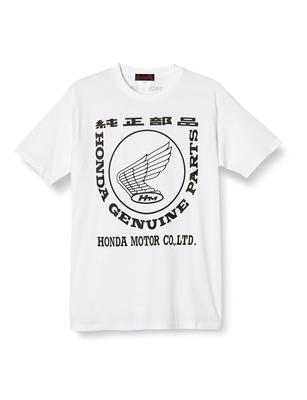 Genuine Parts Logo White L Size [Honda] T-Shirt 0SYEP-25V-WL
