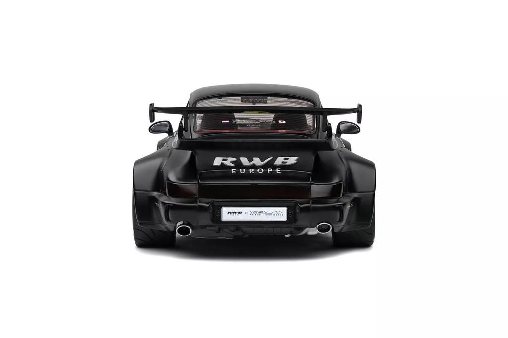 Solido 1/18 Porsche 911 (964) RWB Darth Vader 2016 Matte Black Lauvelt SOLIDO Die-Cast Model