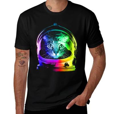 Astronaut Cat Classic TShirt Heavy Duty Casual Work Tee